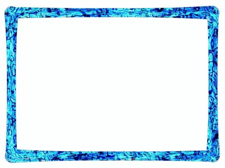 柄のフレーム【青】