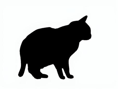 猫。。 猫,シルエット,動物,背景透過,黒猫,イラスト,素材,透過png,アイコン,ペットのイラスト素材