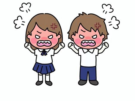 Illustration, get angry, loose the temper, great fury, 