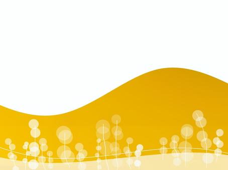 冬の暖かくて大人可愛いイメージデザイン 優しい,暖かい,お洒落,きれい,楽しい,フンワリ,黄色,スペース,余白,波線のイラスト素材