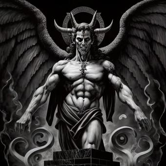 devil statue, , JPG