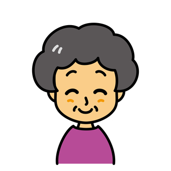 おばあさん　笑顔 おばあさん,笑顔,嬉しい,高齢者,ごきげん,女性,シニア,楽しい,年配,ニコニコのイラスト素材