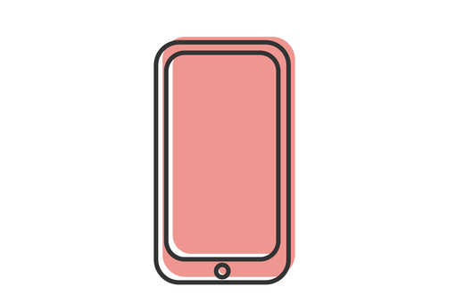 赤いスマホ スマホ,アイコン,スマートフォン,シンプル,通話,ビジネス,電話,sns,携帯電話,端末のイラスト素材