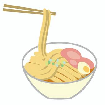 うどんラーメン麺類 うどん,ラーメン,麺類,ランチ,社員食堂,学生食堂,どんぶり,汁物,スープのイラスト素材