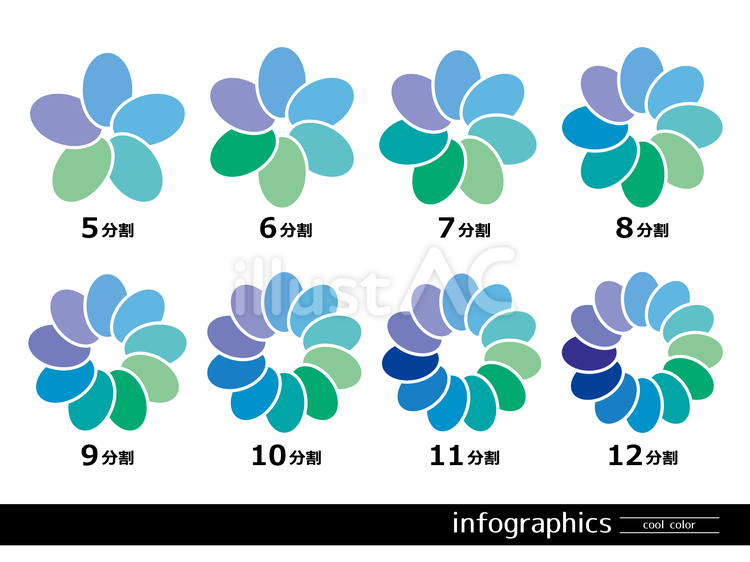 Free Vectors | Infographics Cool Colors