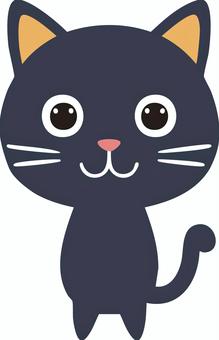 【動物】とぼけた黒猫