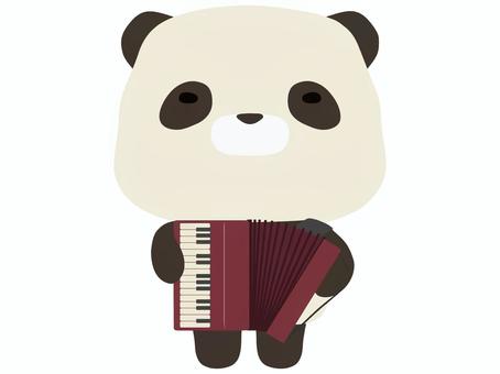 アコーディオンを演奏するパンダ アコーディオン,パンダ,動物,かわいい,楽器のイラスト素材