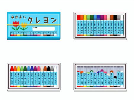 クレヨンセット クレヨンセット クレヨン,文具,お絵描き,ペイント,セット,学用品,リアル,幼稚園,保育園,画材のイラスト素材