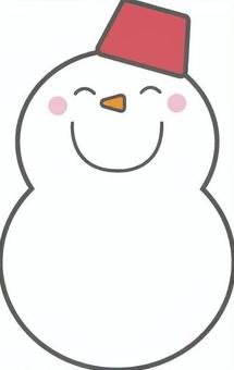 笑っているゆきだるまのイラスト 笑っているゆきだるまのイラスト 雪だるま,冬,雪,ゆきだるま,表情,にこにこ,嬉しい,幸せ,たのしい,笑顔のイラスト素材