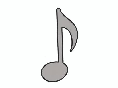 音楽で使うマークの八分音符のアイコン 音楽,記号,音符,歌う,歌,演奏,音,八分音符,オンプ,マークのイラスト素材