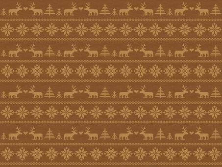 ニットテクスチャ、北欧柄の冬の背景、茶色 ニットテクスチャ、北欧柄の冬の背景、茶色 冬,背景,ニット,テクスチャ,パターン,12月,1月,2月,トナカイ,木のイラスト素材