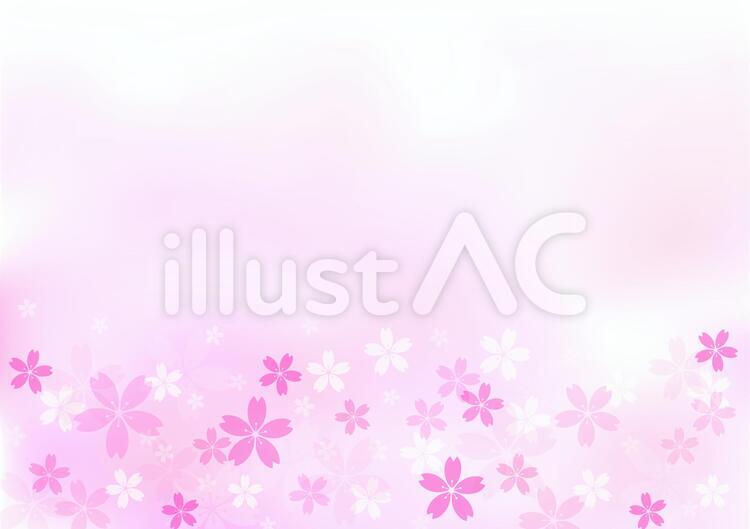 桜素材24 フレーム,桜,春のイラスト素材