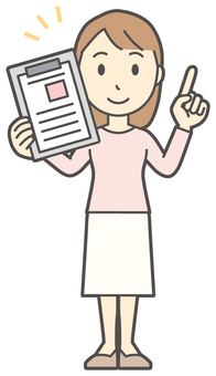  ロングヘア女性-477-全身