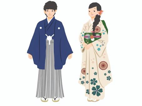 Coming-of-age ceremony (men and women, kimono, smile), JPG và PNG Coming-of-age ceremony (men and women, kimono, smile), chủ nhật quần áo tốt nhất, kimono, kimono dài tay, JPG và PNG