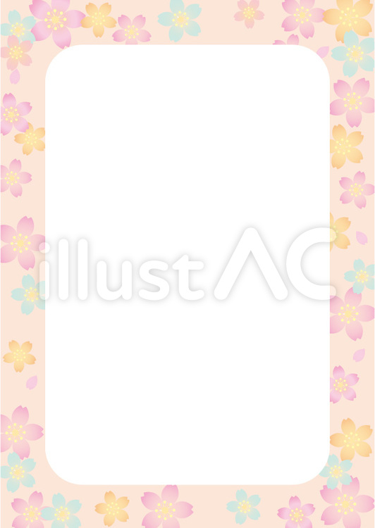 桜柄の背景 桜,背景,フレームのイラスト素材