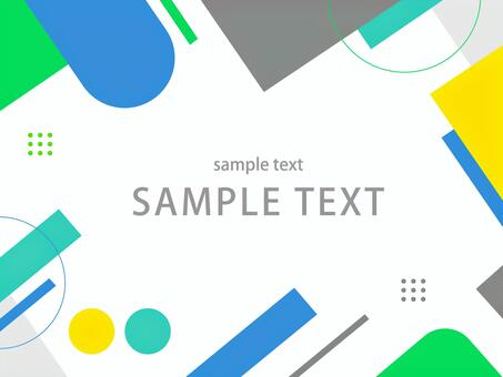 幾何学模様のフレームテンプレート 幾何学模様,背景,デザイン,ビジネス,web,バナー,チラシ,テンプレート,スタイリッシュ,明るいのイラスト素材
