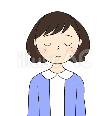 悲しむ女性