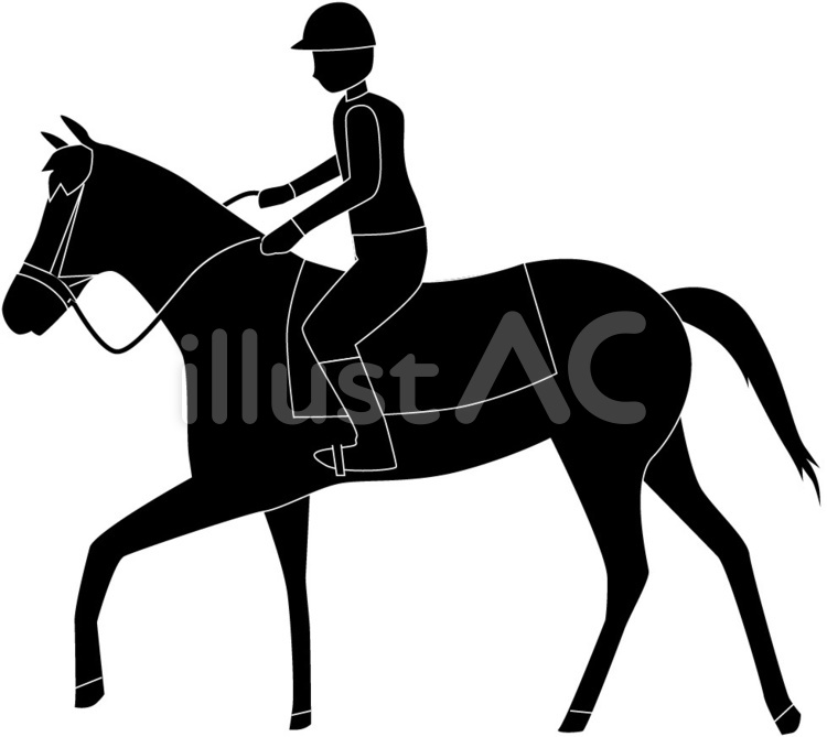 乗馬　馬　乗る　人物　競馬　競技 乗馬,馬,乗るのイラスト素材