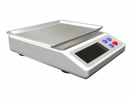 電子天秤の上にトレイ 電子天秤,トレイ,計量,質量,測定,デジタル,はかりのイラスト素材
