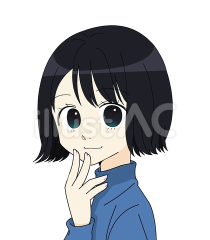 外ハネボブの女性