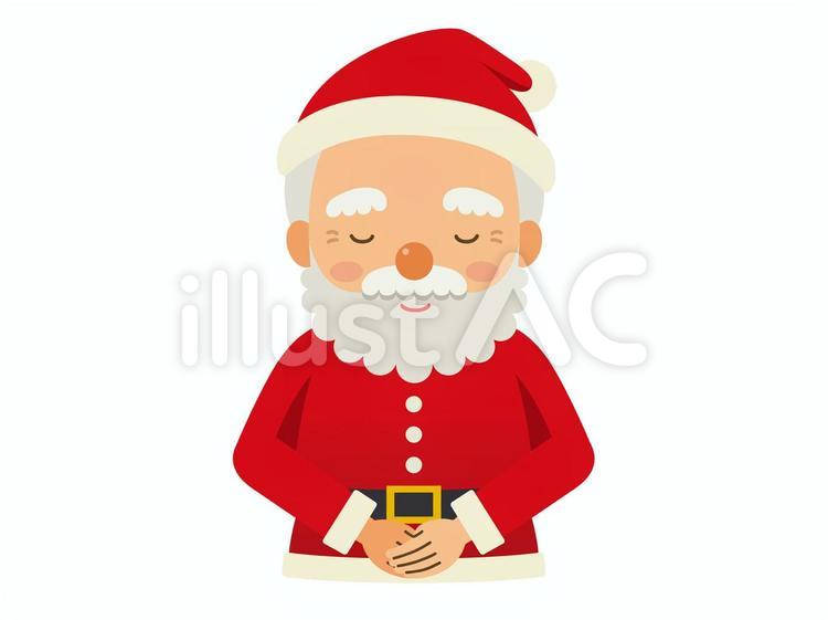 お辞儀するサンタクロース サンタクロース,サンタ,クリスマスのイラスト素材