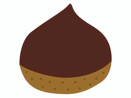 皮付きの栗 栗,皮付き,殻付き,秋,旬,皮,殻,食べ物,白背景,秋の味覚のイラスト素材