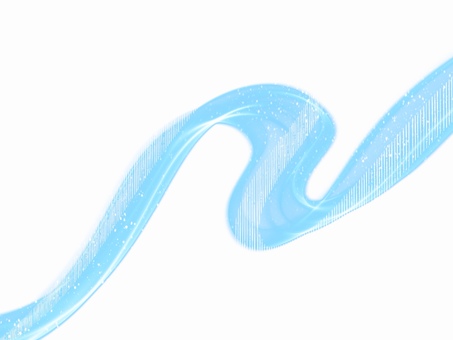 風のリボン-ライトブルー01 風,リボン,ブルー,アクア,波,ライン,透明,爽やか,涼しい,光のイラスト素材