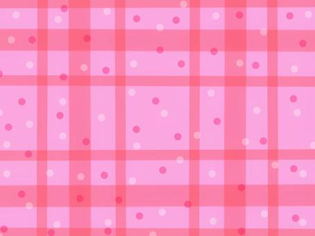 チェックとドット