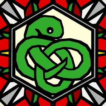 シームレスなモザイク　干支 　巳　o 巳,蛇,ヘビ,干支,動物,正月,年賀状,カラフル,華やか,明るいのイラスト素材