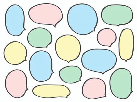 Illustration,  Illustration, speech balloon, a balloon, frame,