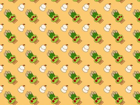 門松と鏡餅のパターン