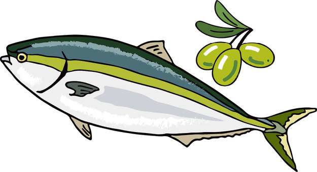 オリーブハマチ オリーブ,ハマチ,オリーブハマチ,特産品,魚,魚類,魚屋のイラスト素材