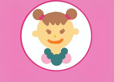 女の子 女の子,人間,自己紹介,アイコン,顔,ガール,可愛い,証明写真のイラスト素材