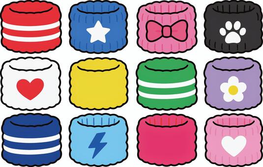 リストバンド_ファッション リストバンド,ファッション,セット,かわいい,小物,スポーツ,手首,ブレスレットのイラスト素材
