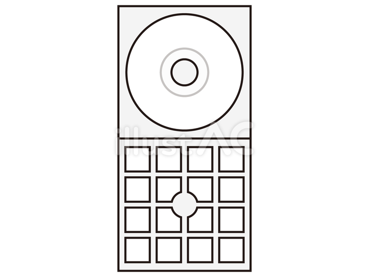 シングルCDのケース cdケース,ケース,入れ物のイラスト素材