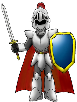 中世の鎧騎士　リメイク 鎧,騎士,甲冑,剣士,戦士,ファンタジー,勇者,rpg,ゲームキャラのイラスト素材