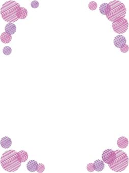 Round motif frame/purple_vertical, , JPG, PNG and AI