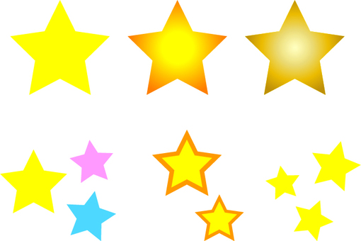 星 星,キラキラ,きらきら,黄色,輝いている,輝く,夜空,空,宇宙,惑星のイラスト素材