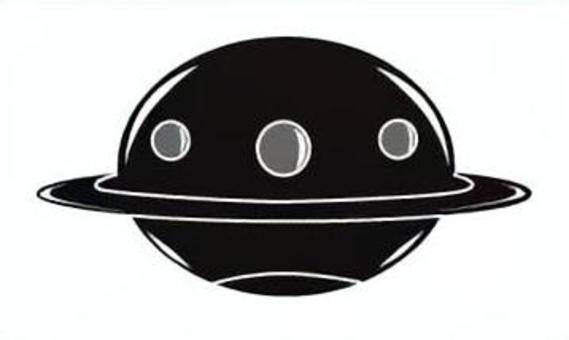 UFOシルエット ufo,未確認飛行物体,宇宙船,宇宙,空,円盤,宇宙人,シルエットのイラスト素材