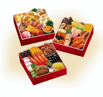 New Year's three-tiered New Year's three-tiered