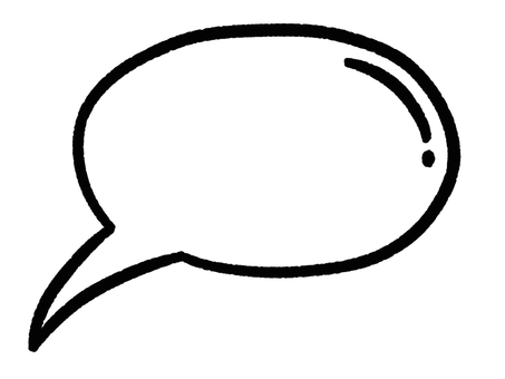 スライム感のある吹き出し 吹き出し,横長,丸,スライム,透過,ベース,メッセージ,滑らか,なめらか,イラストのイラスト素材