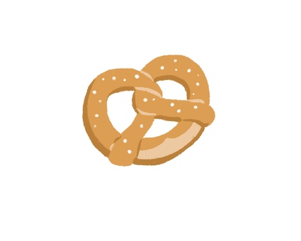 Illustration, bread, pretzels, germany, 
