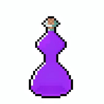 コルクのポーション瓶(紫) コルクのポーション瓶(紫) ポーション,薬,コルク瓶,アイテム,アイコン,ゲーム,素材,瓶,ドット絵,ピクセルアートのイラスト素材
