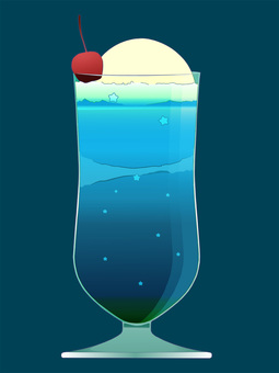 Cream soda (Blue Hawaii), JPG, PNG and AI Cream soda (Blue Hawaii), cream soda, float, blue hawaii, JPG, PNG and AI