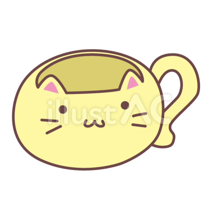 ネコのマグ 雑貨,ネコ,マグのイラスト素材