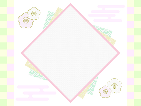 和柄の千代紙風背景（市松模様） 和柄,市松模様,年賀状,正月,ひな祭り,端午の節句,七五三,お祝い,パステルカラー,麻の葉のイラスト素材
