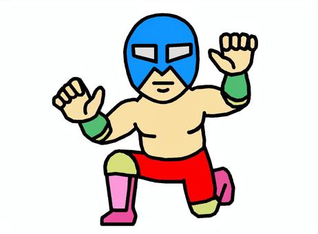 覆面レスラー 覆面レスラー,マスクマン,プロレスラー,覆面,ルチャリブレ,イラストのイラスト素材
