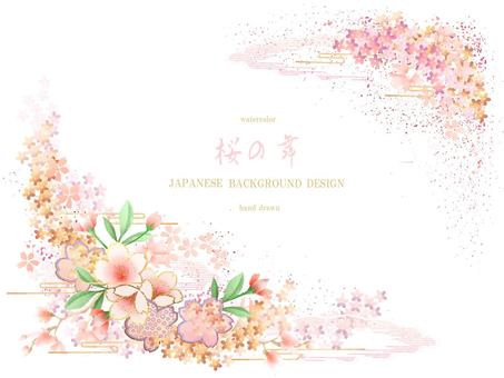 春天的花朵櫻花舞蹈日本背景 118 春天的花朵櫻花舞蹈日本背景 118