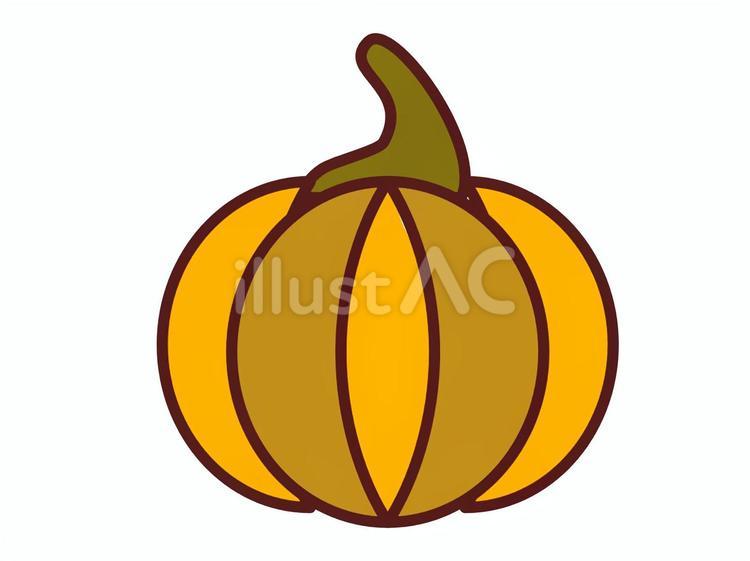 ハロウィンっぽいかぼちゃ 野菜,ハロウィン,かぼちゃのイラスト素材