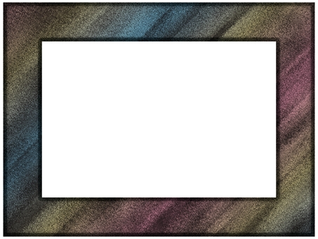 額縁フレ−ム　ザラザラ　パステル　黒 額縁,フレ−ム,ポストカード,メッセージカード,飾り枠,あしらい,背景なし,ザラザラ,ノイズ,ガサガサのイラスト素材